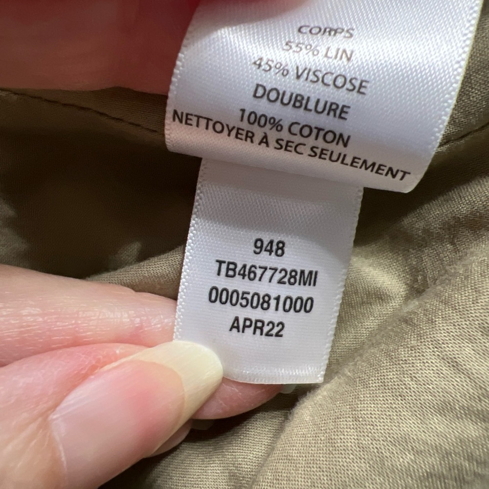TREASURE & BOND Olive Green Blazer Jacket - Picture 9 of 9